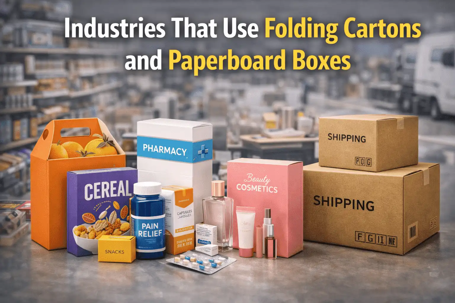 Industries That Use Folding Cartons and Paperboard Boxes